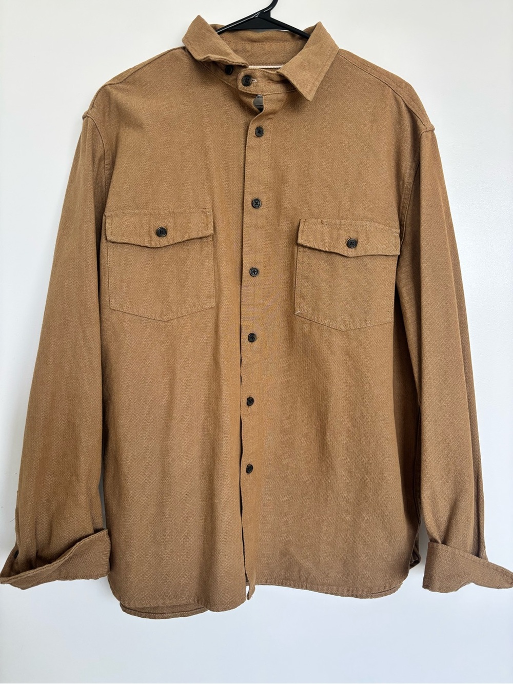 Goodfellow & Co Tan Button-Up Shirt Jacket